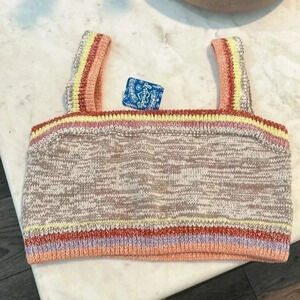 NWT FREE PEOPLE IN THE SUN‎ KNIT CROP TOP